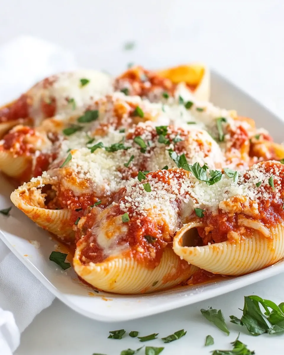Easy Chicken Parmesan Stuffed Shells recipe photo
