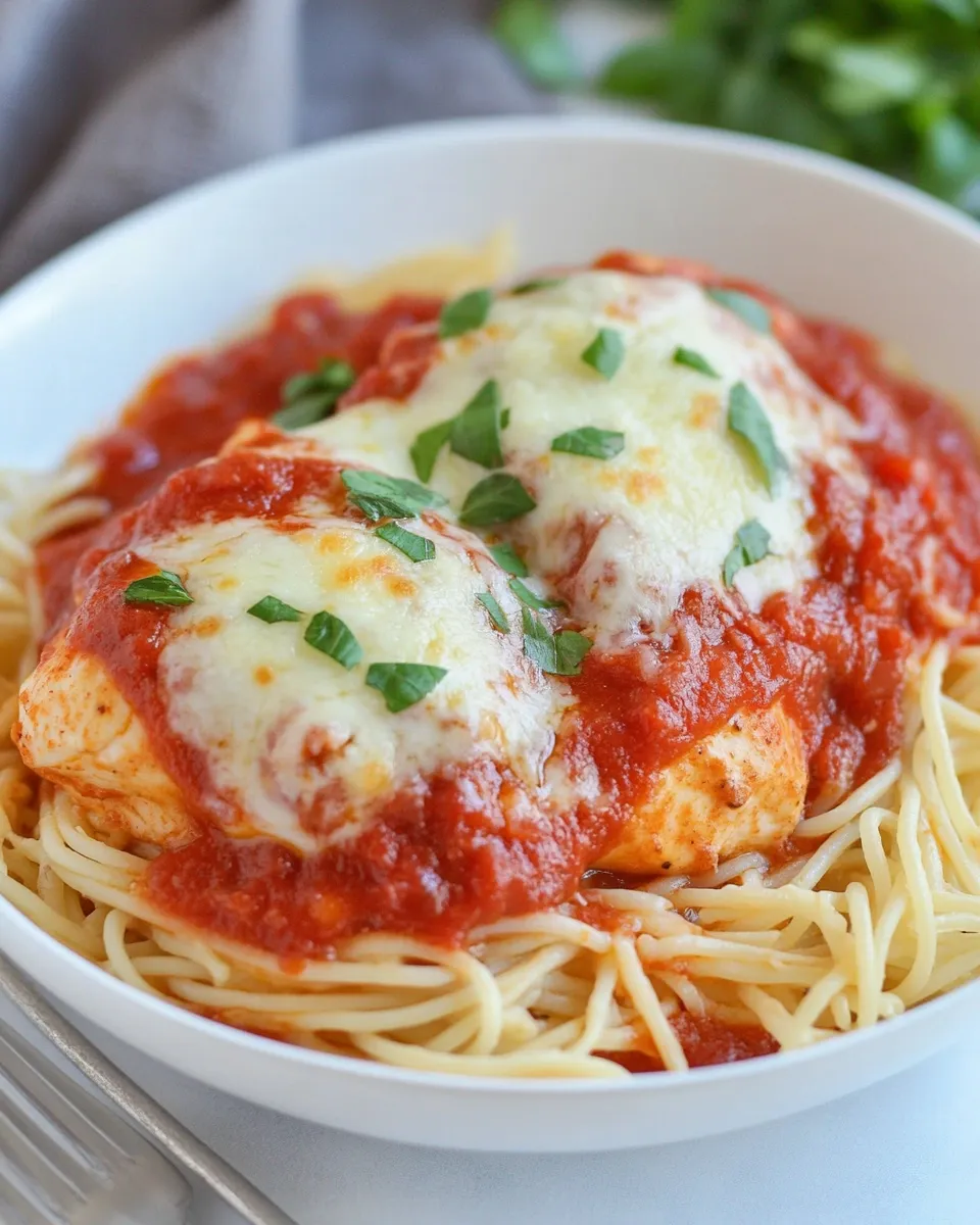 Delicious Chicken Parmigiana shot