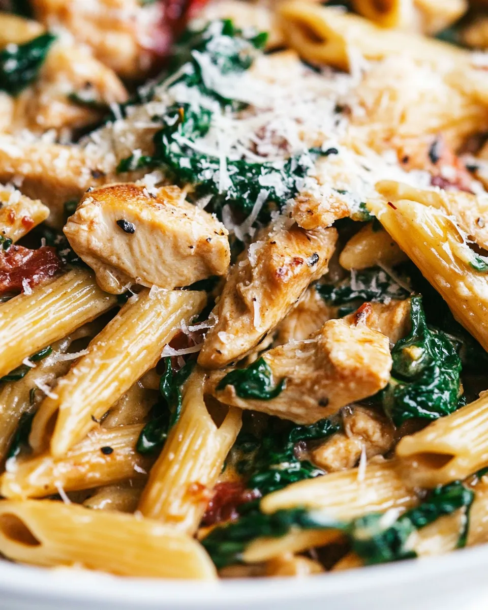 Delicious Chicken Penne Pasta shot
