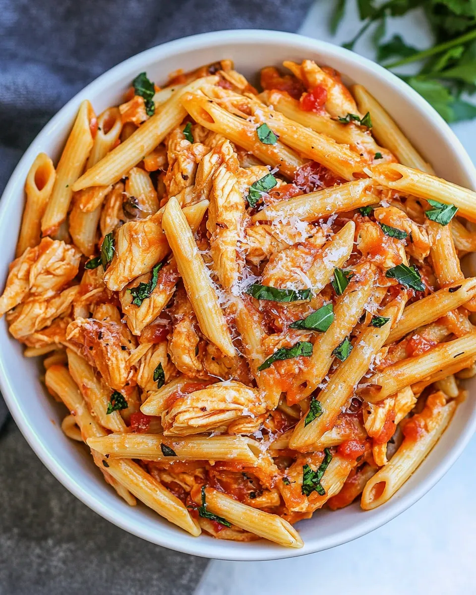 Quick Chicken Penne Pasta (30 minute meal) recipe photo