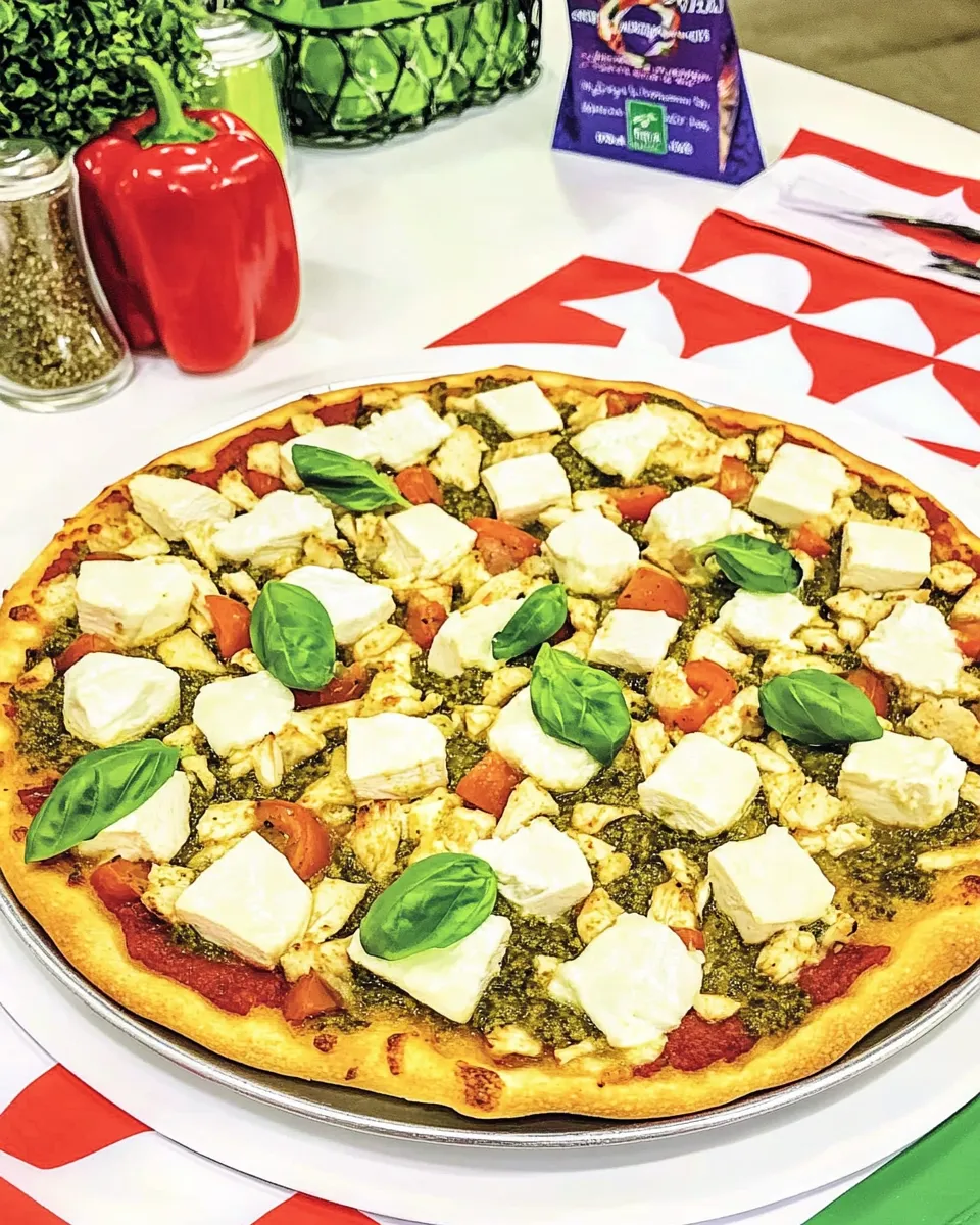 Classic Chicken Pesto Pizza dish photo