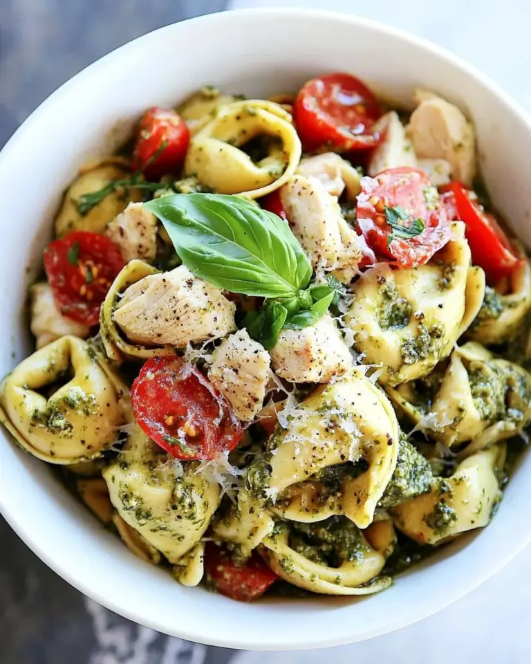Easy Chicken Pesto Tortellini photo