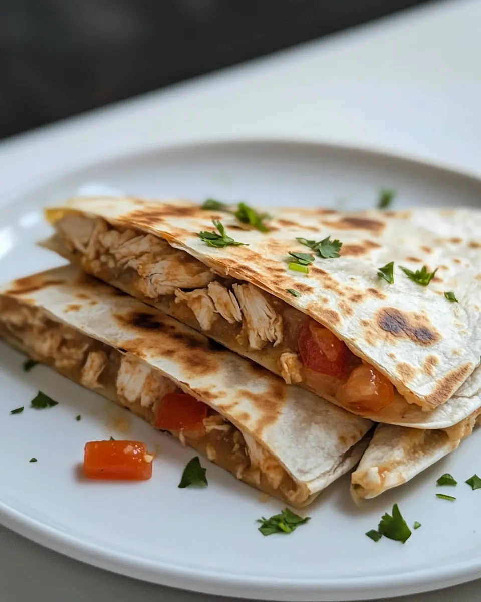 Delicious Chicken Quesadilla with Pico de Gallo recipe image