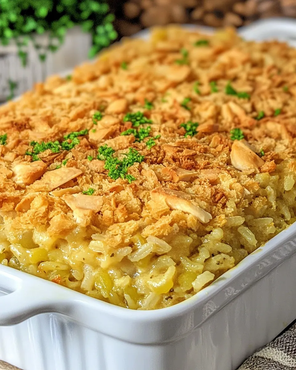 Classic Chicken Rice-a-Roni Casserole dish photo