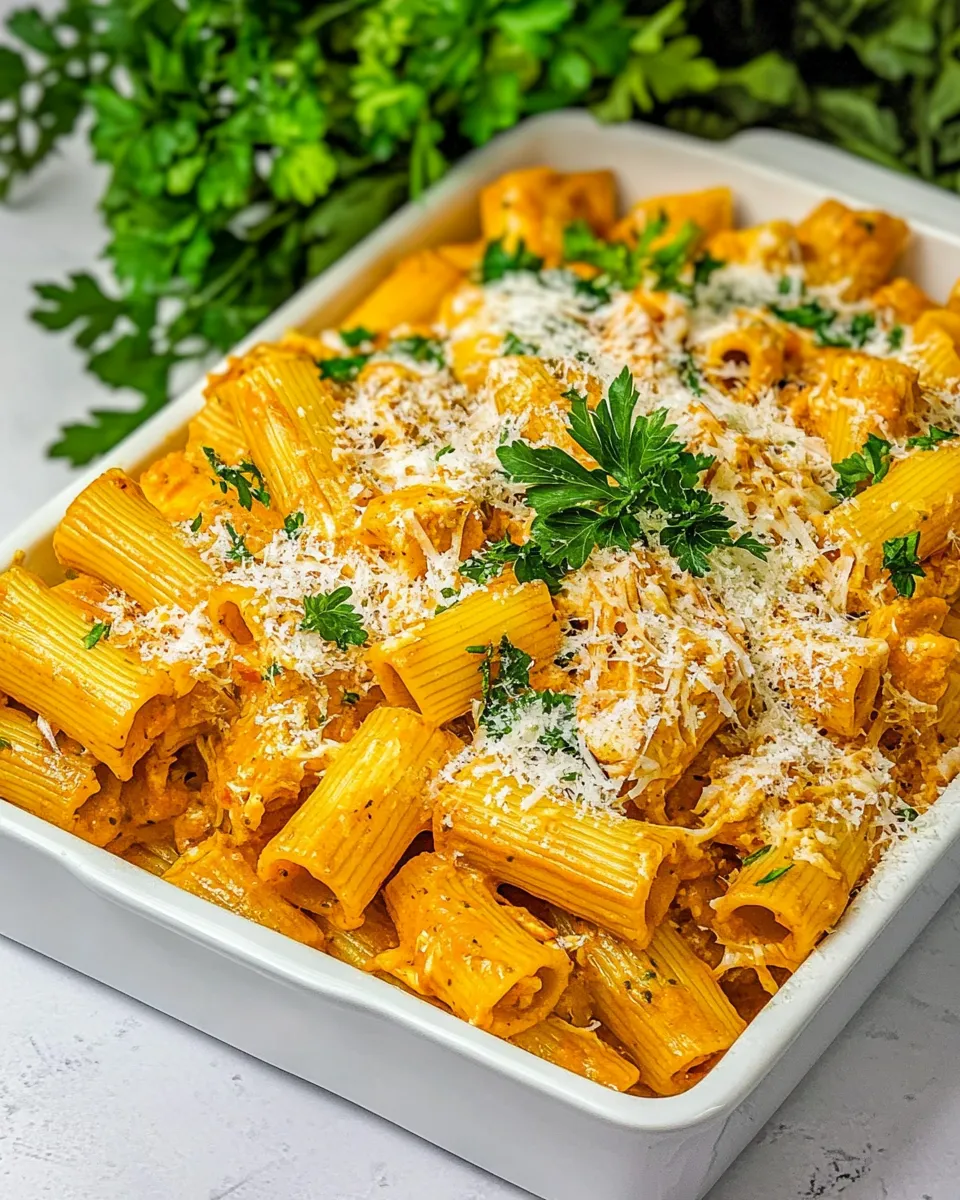 Delicious Chicken Rigatoni shot