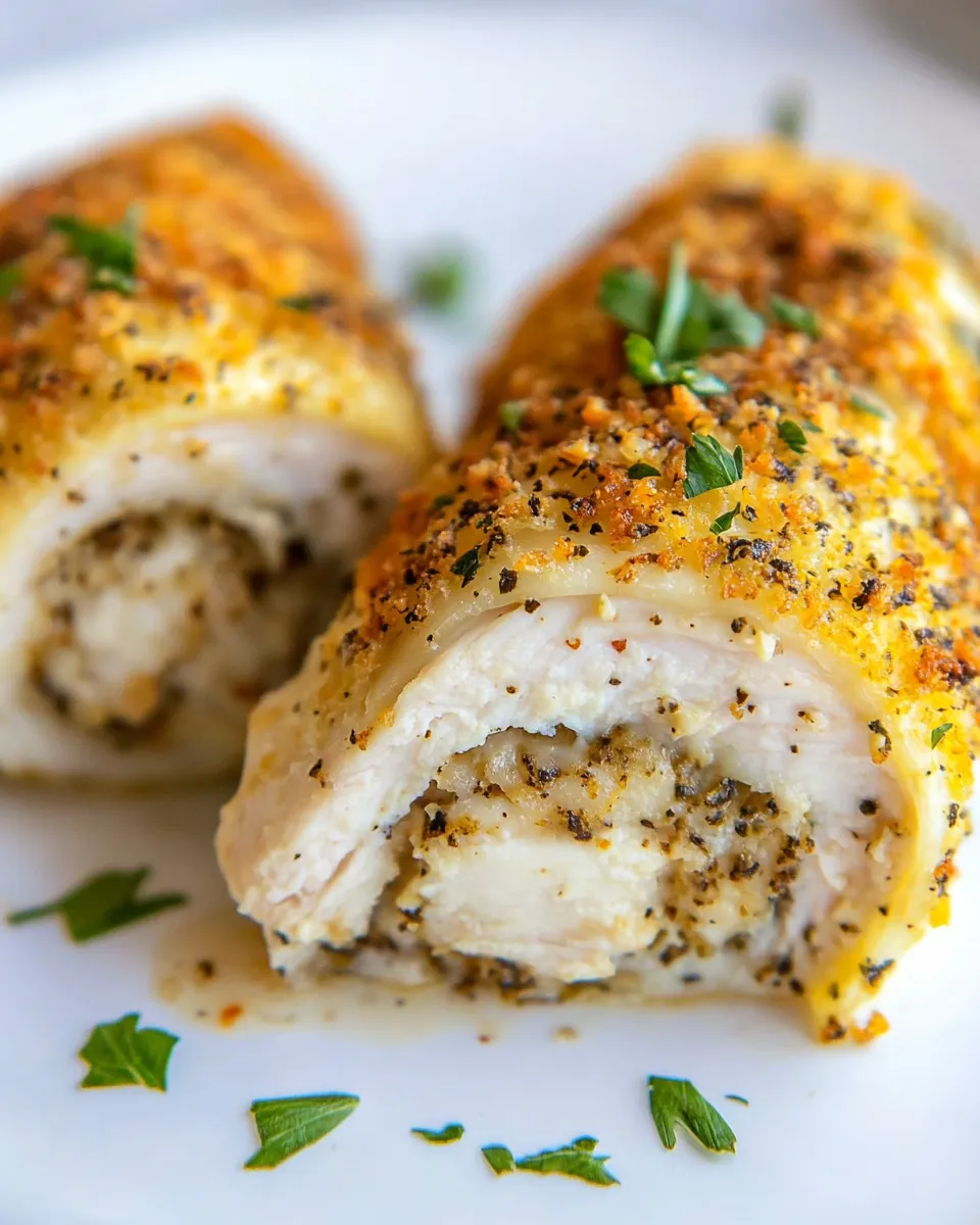 Delicious Chicken Roll Ups shot
