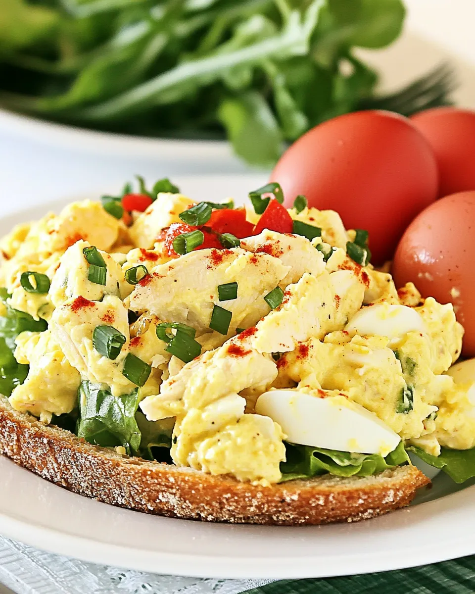 Delicious Chicken Salad Chick Egg Salad dish photo