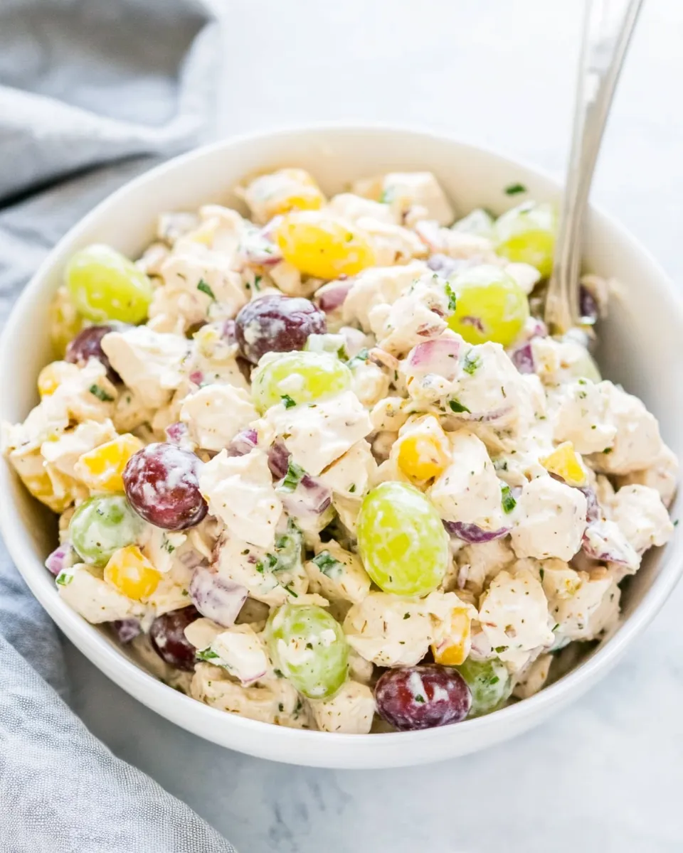 Homemade Chicken Salad With Grapes recipe photo