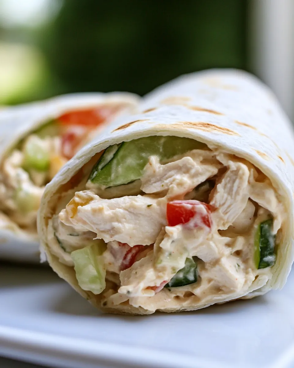 Homemade Chicken Salad Wrap Recipe photo