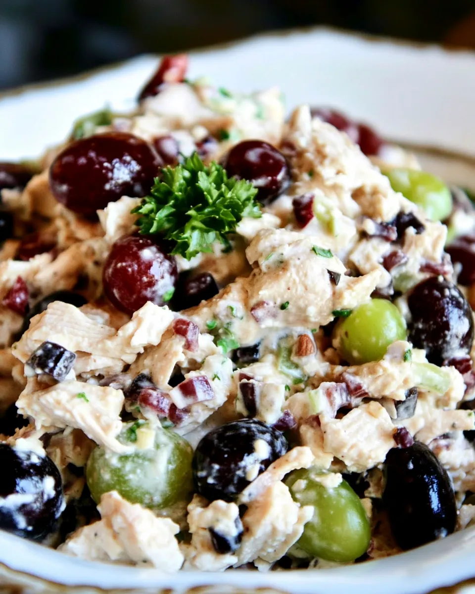 Classic Chicken Salad with Grapes Recipe image