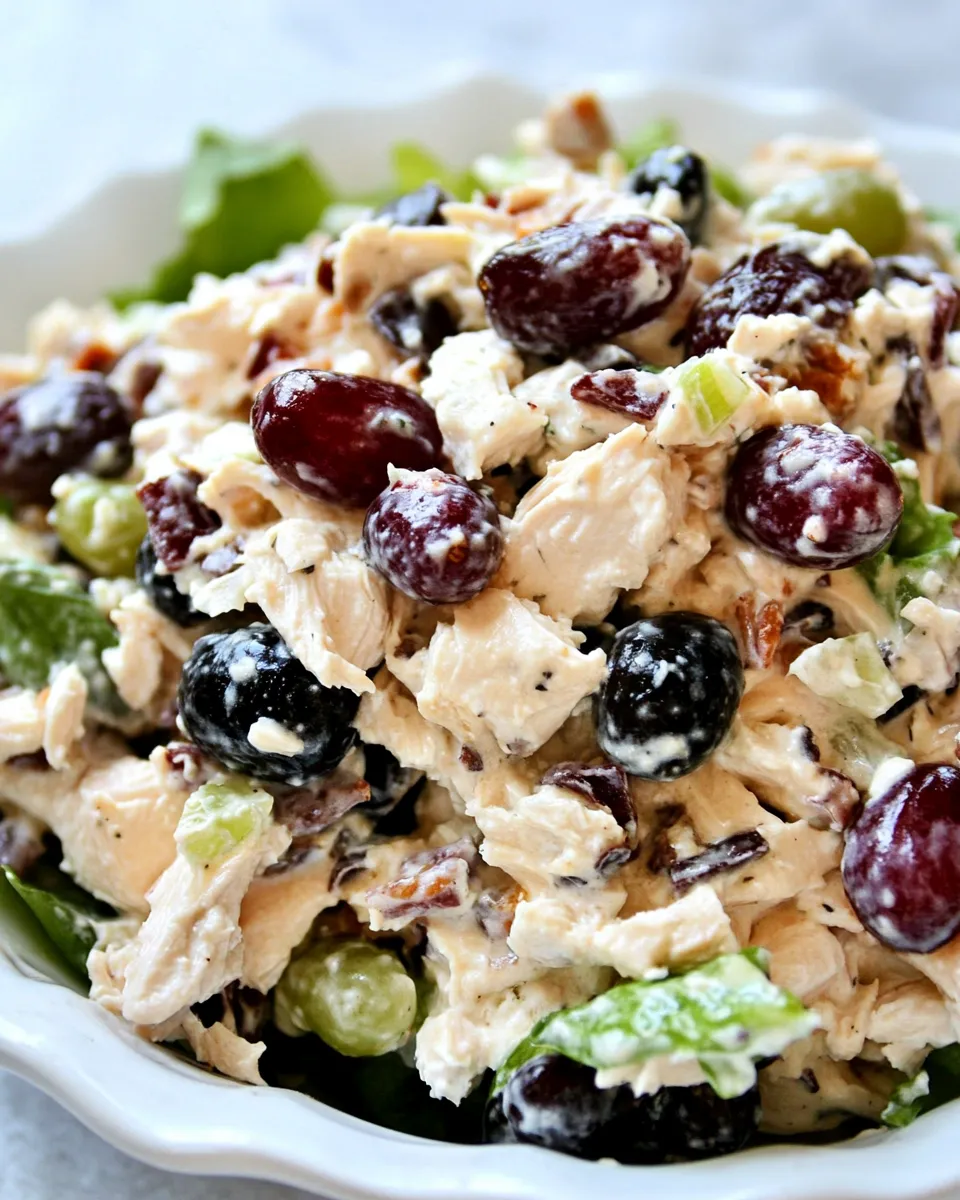 Delicious Chicken Salad with Grapes Recipe dish photo