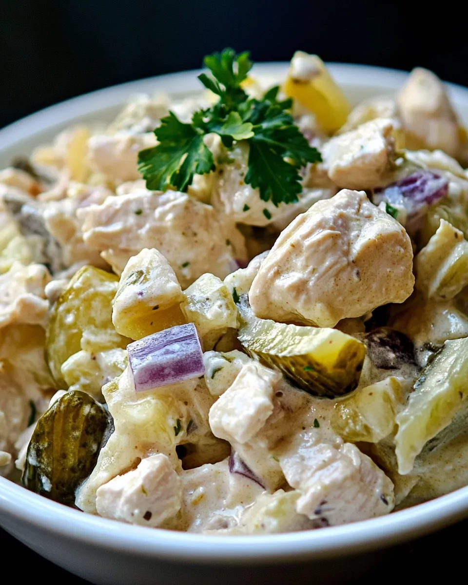 Homemade Chicken Salad with Pickles Recipe photo