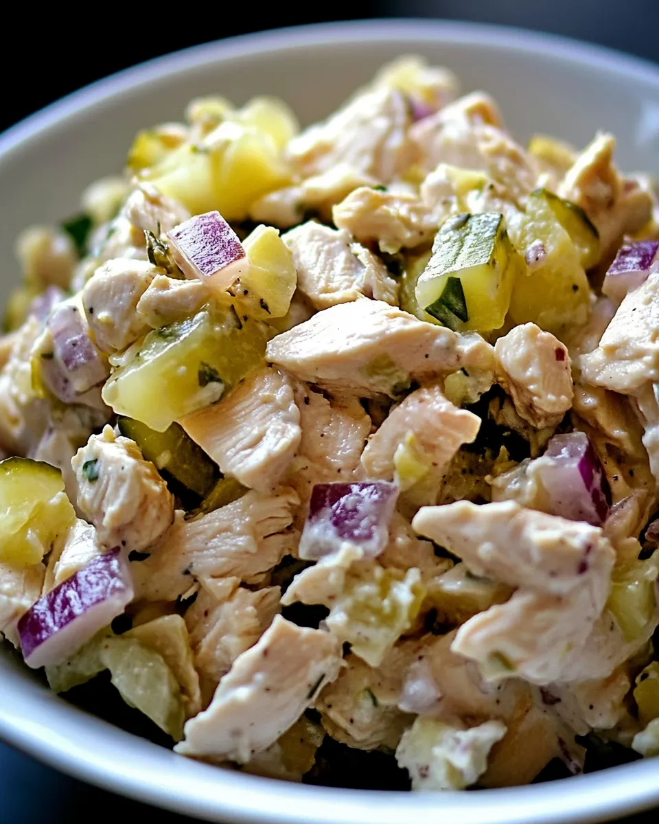 Delicious Chicken Salad with Pickles Recipe dish photo