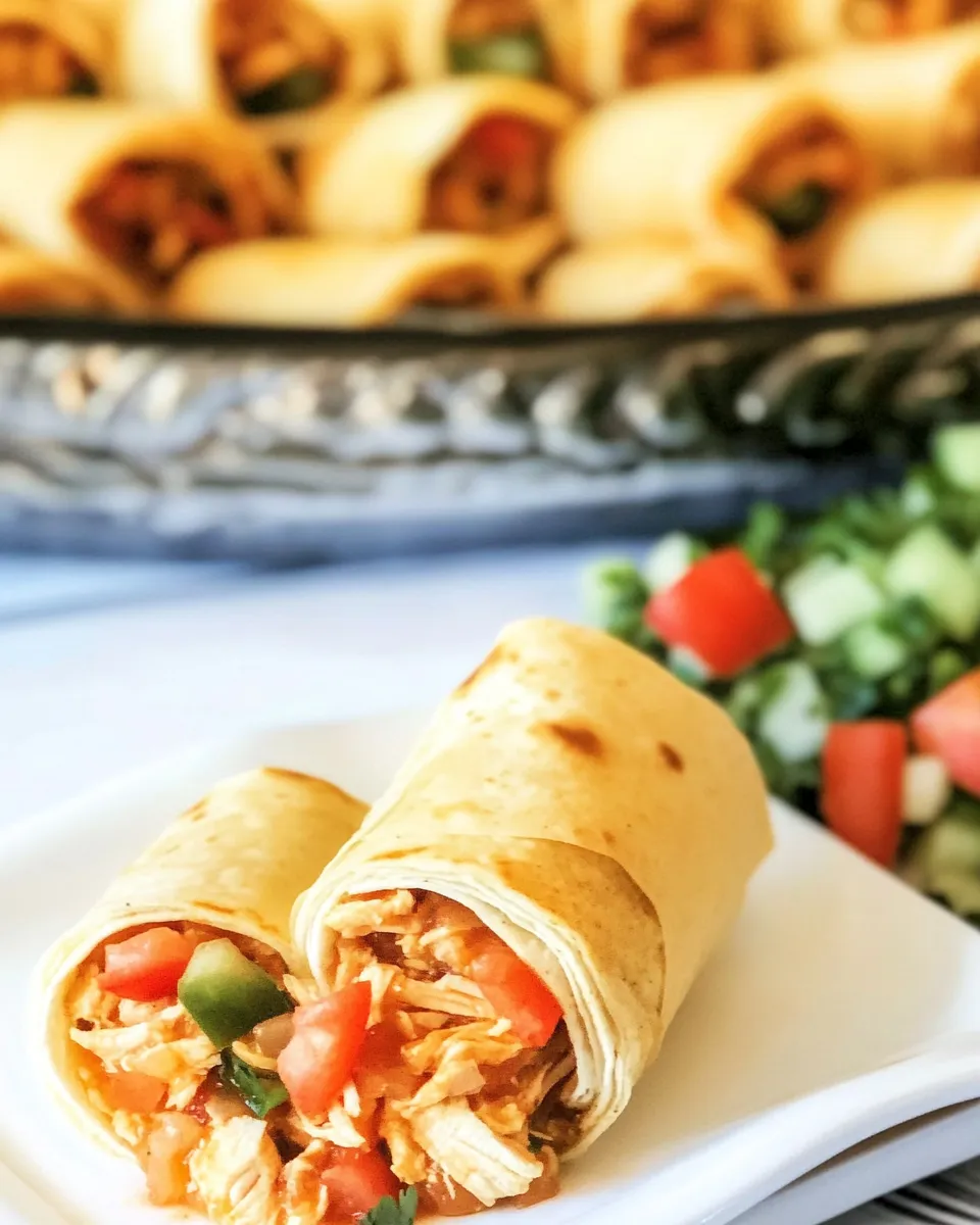 Classic Chicken Salsa Roll Ups dish photo