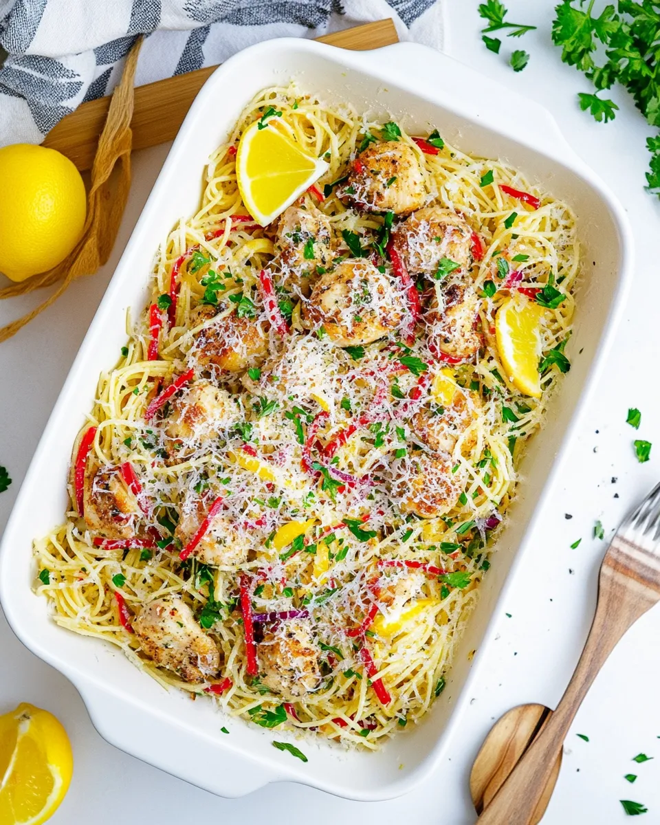 Delicious Chicken Scampi shot