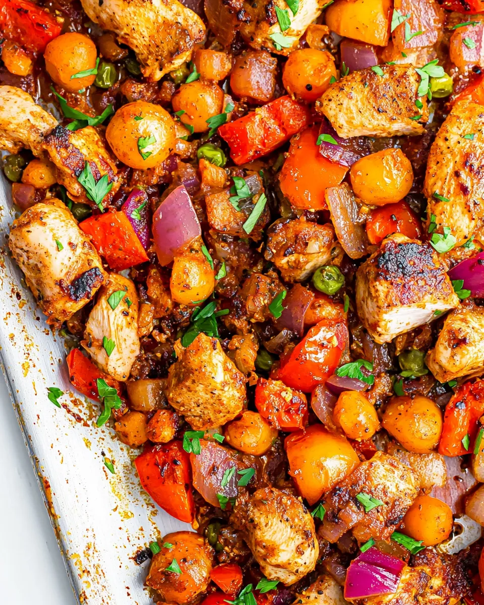 Delicious Chicken Shawarma Sheet Pan Dinner image