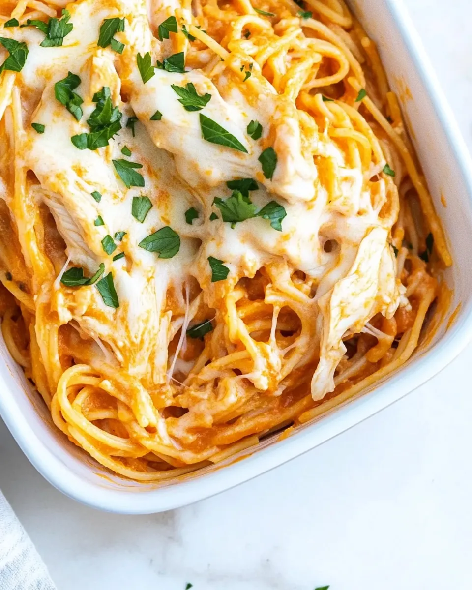 Easy Chicken Spaghetti Recipe dish photo