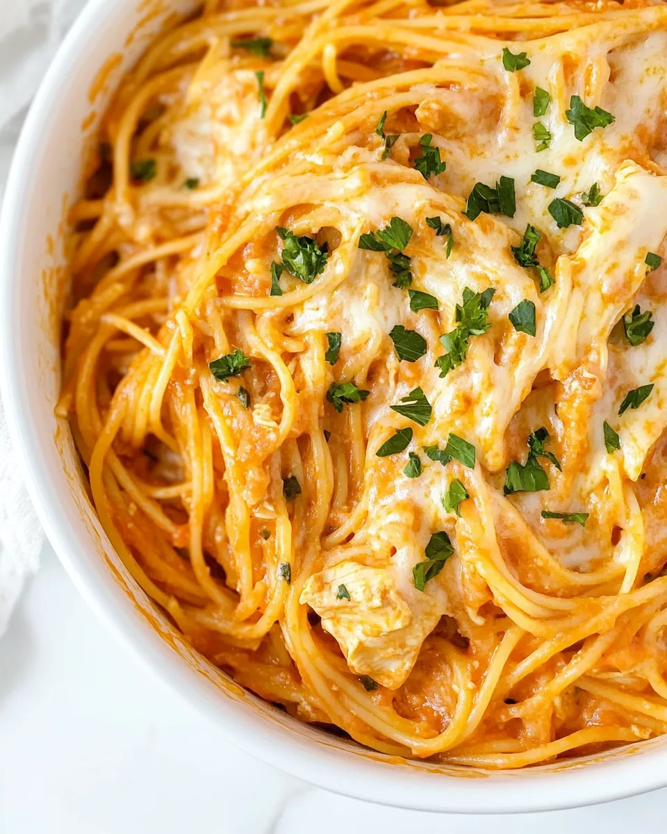 Delicious Chicken Spaghetti Recipe shot