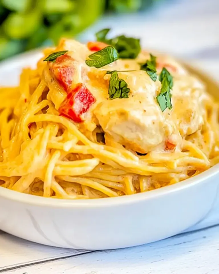 Homemade Chicken Spaghetti With Rotel photo