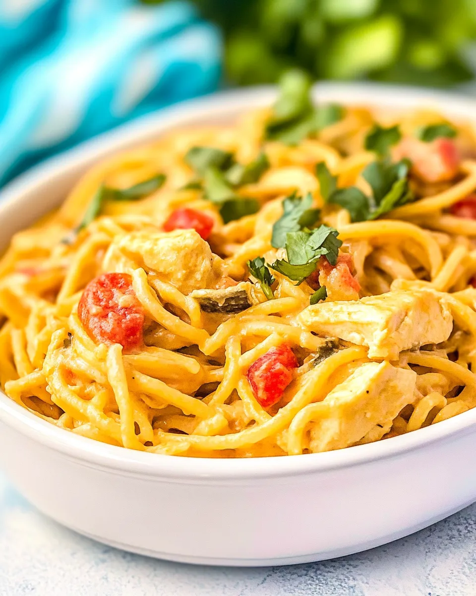 Easy Chicken Spaghetti With Rotel recipe photo