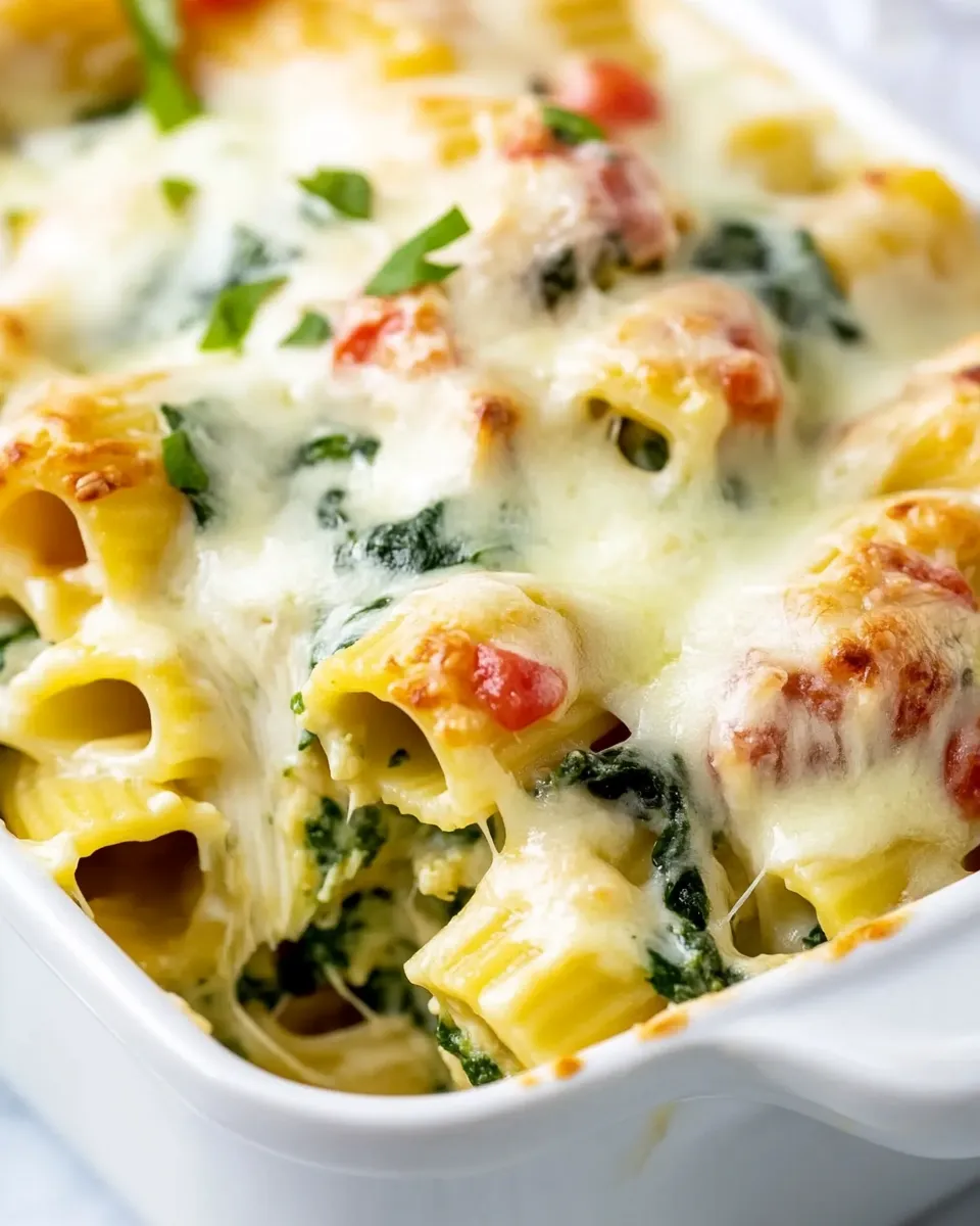 Easy Chicken Spinach Rigatoni recipe photo