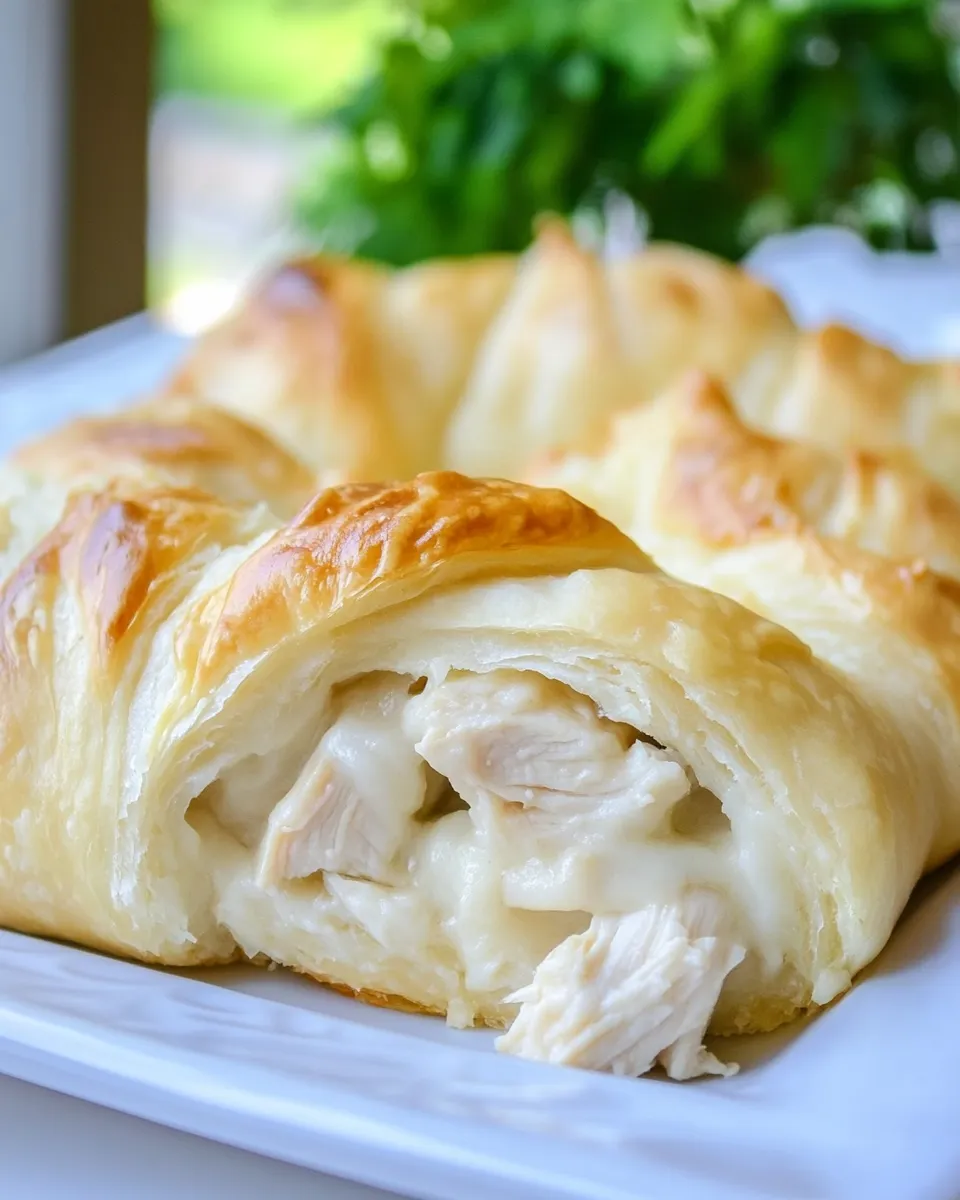 Easy Chicken Stuffed Crescent Rolls photo