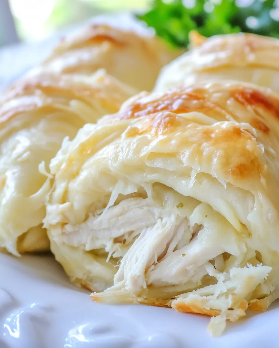 Delicious Chicken Stuffed Crescent Rolls image
