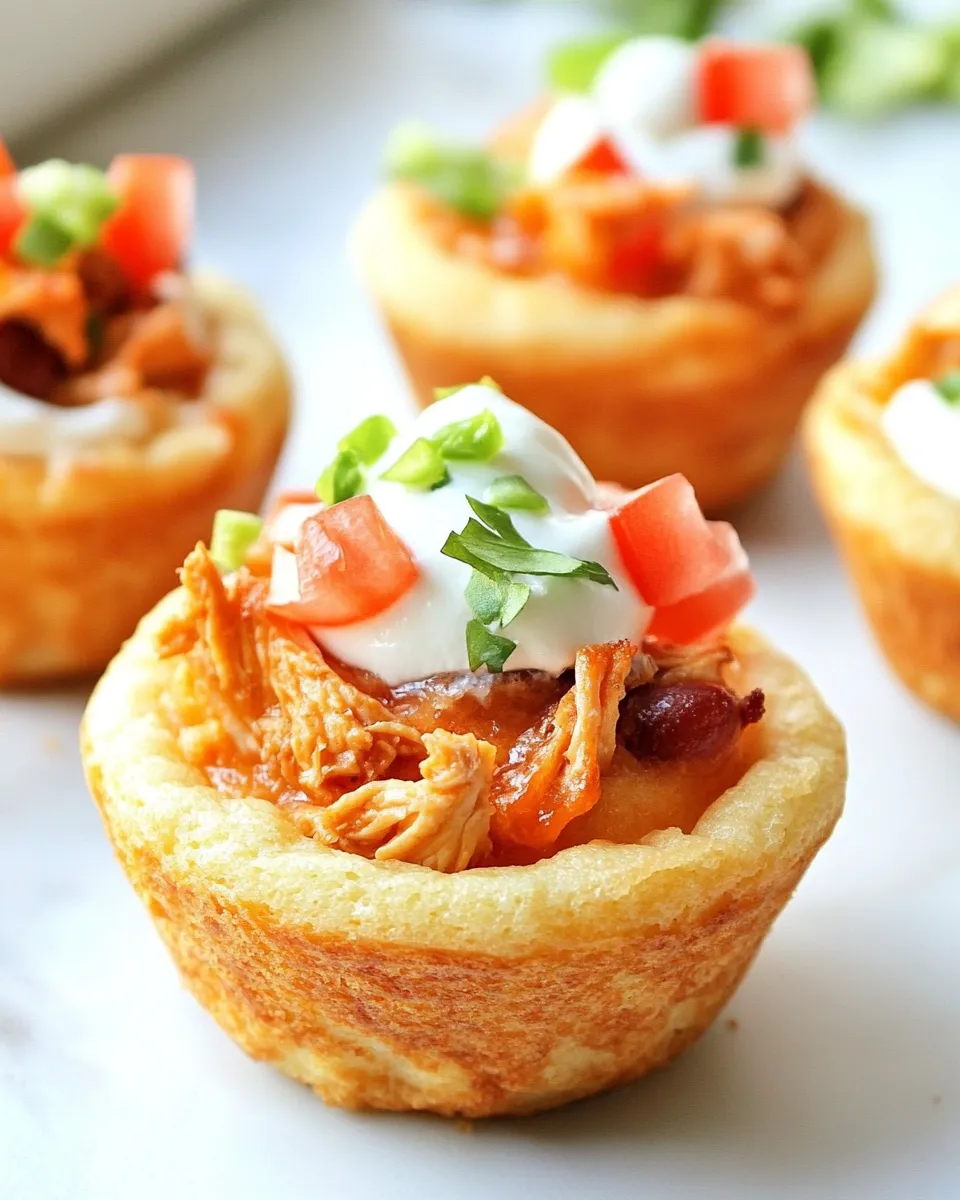 Easy Chicken Taco Cupcakes photo