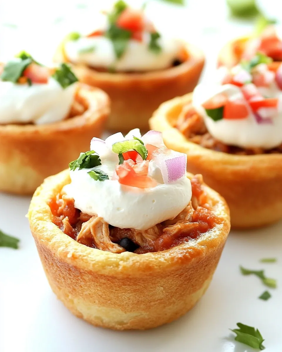 Delicious Chicken Taco Cupcakes image