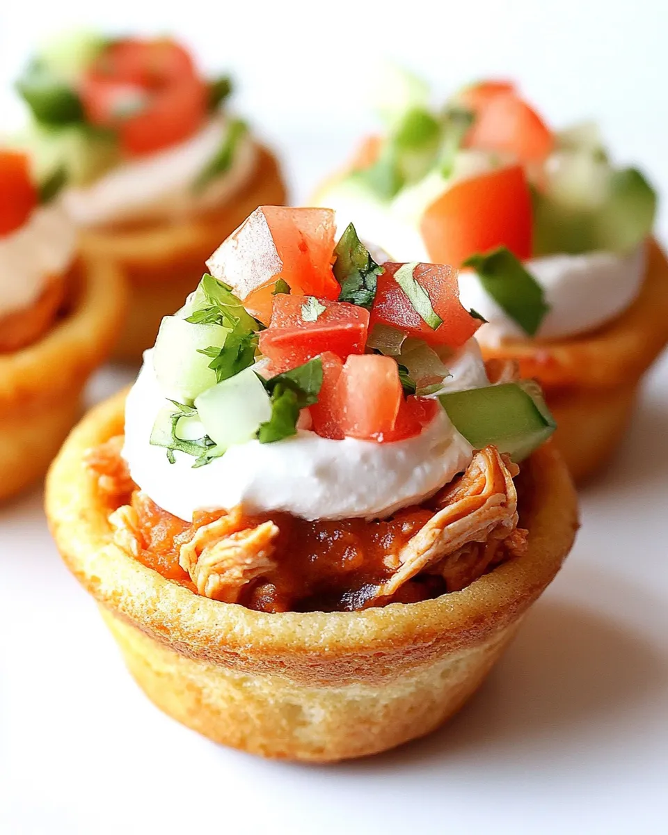 Homemade Chicken Taco Cupcakes recipe photo