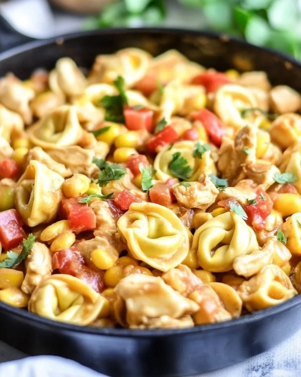 Easy Chicken Taco Tortellini Skillet photo