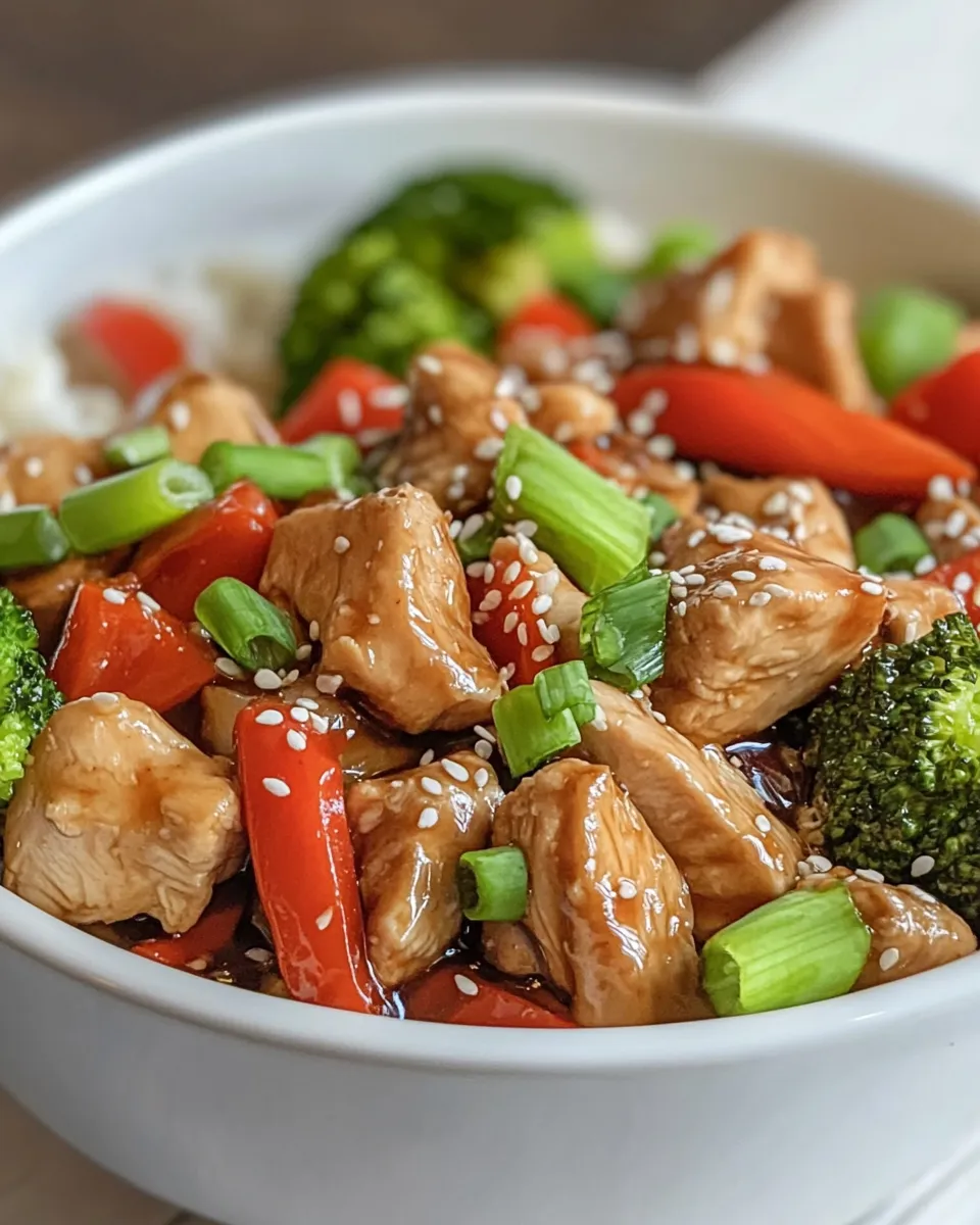 Easy Chicken Teriyaki Bowl food shot