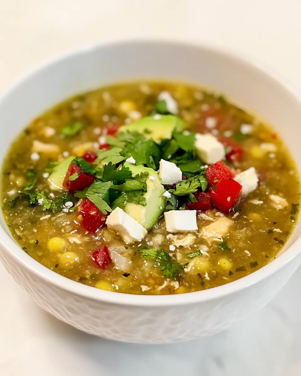 Homemade Chicken Tomatillo Soup photo