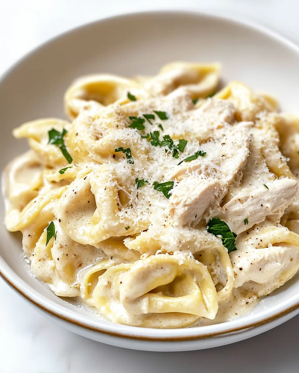 Classic Chicken Tortellini Alfredo image