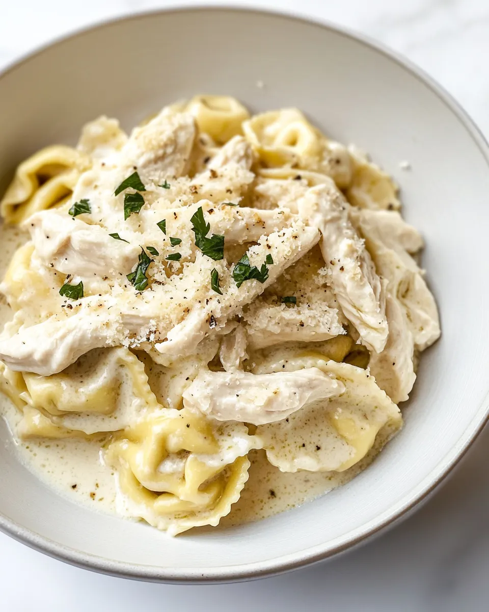 Easy Chicken Tortellini Alfredo recipe photo