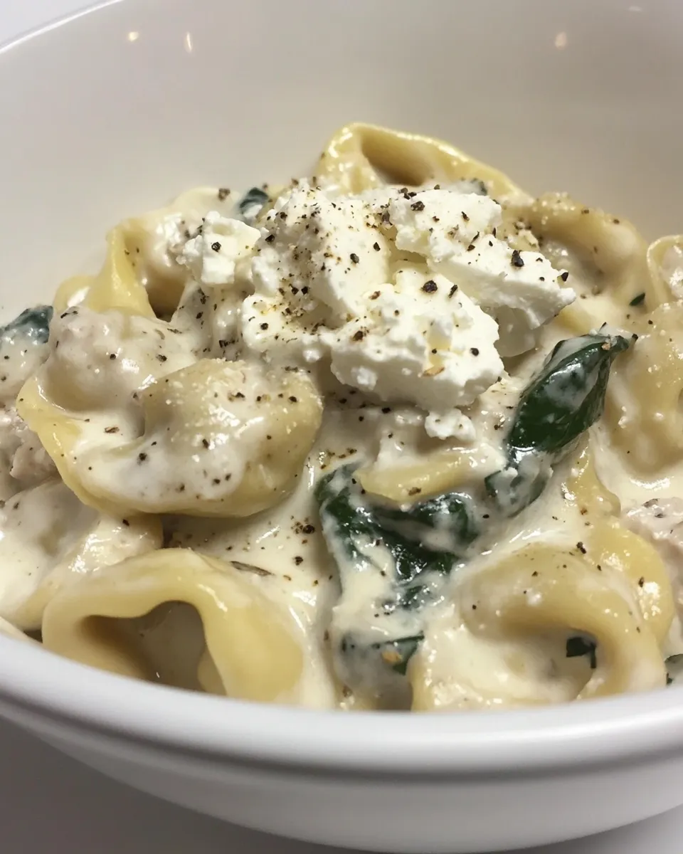 Best Chicken Tortellini with Feta Cream Sauce recipe photo