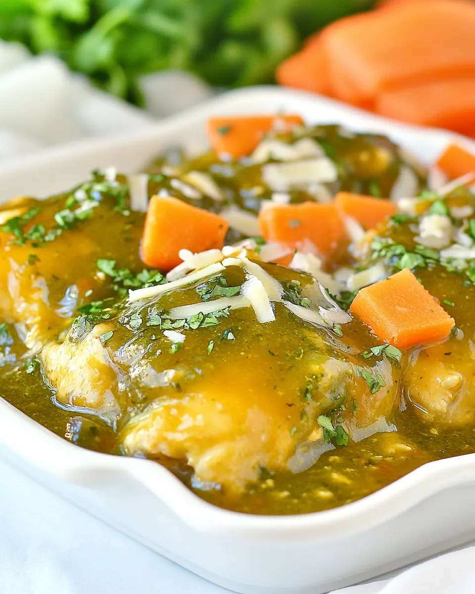 Homemade Chicken Verde Bubble Up recipe photo