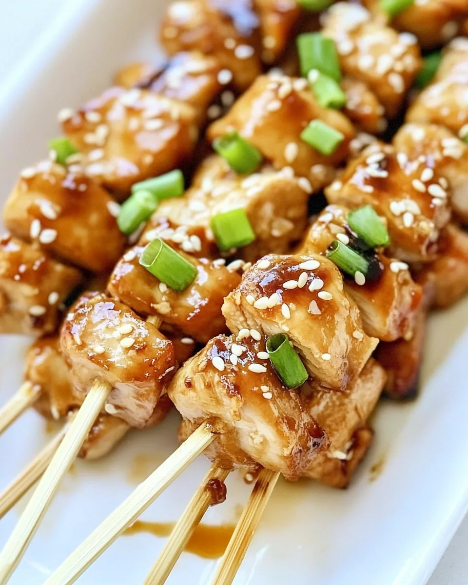 Delicious Chicken Yakitori shot