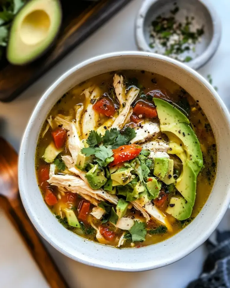 Homemade Chicken and Avocado Soup photo