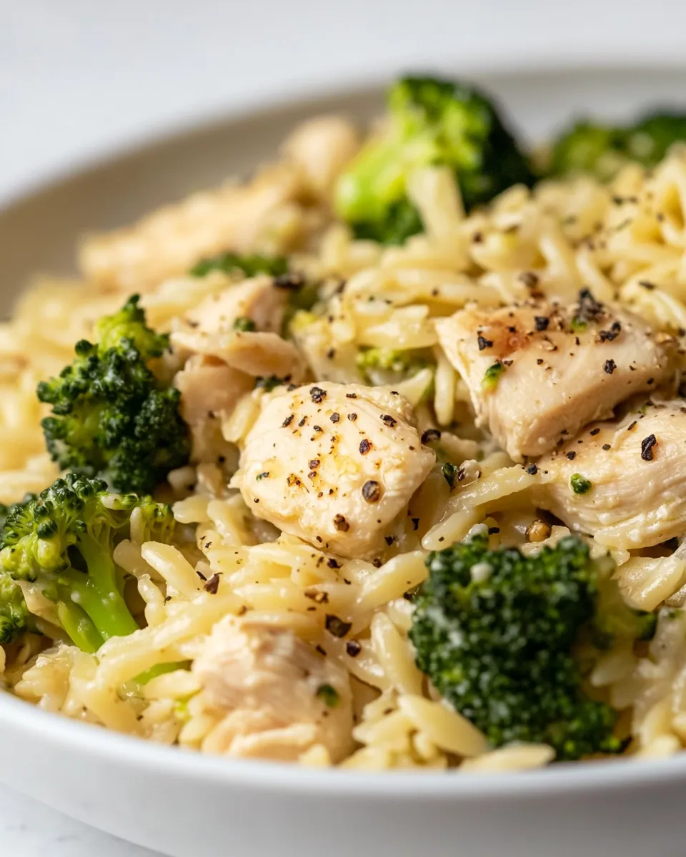 Delicious Chicken and Broccoli Orzo image