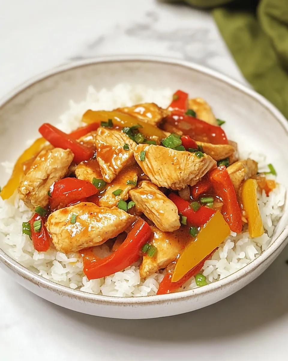 Homemade Chicken and Pepper Stir-Fry photo