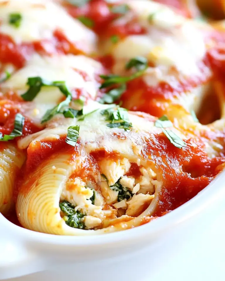 Homemade Chicken and Spinach Stuffed Shells photo