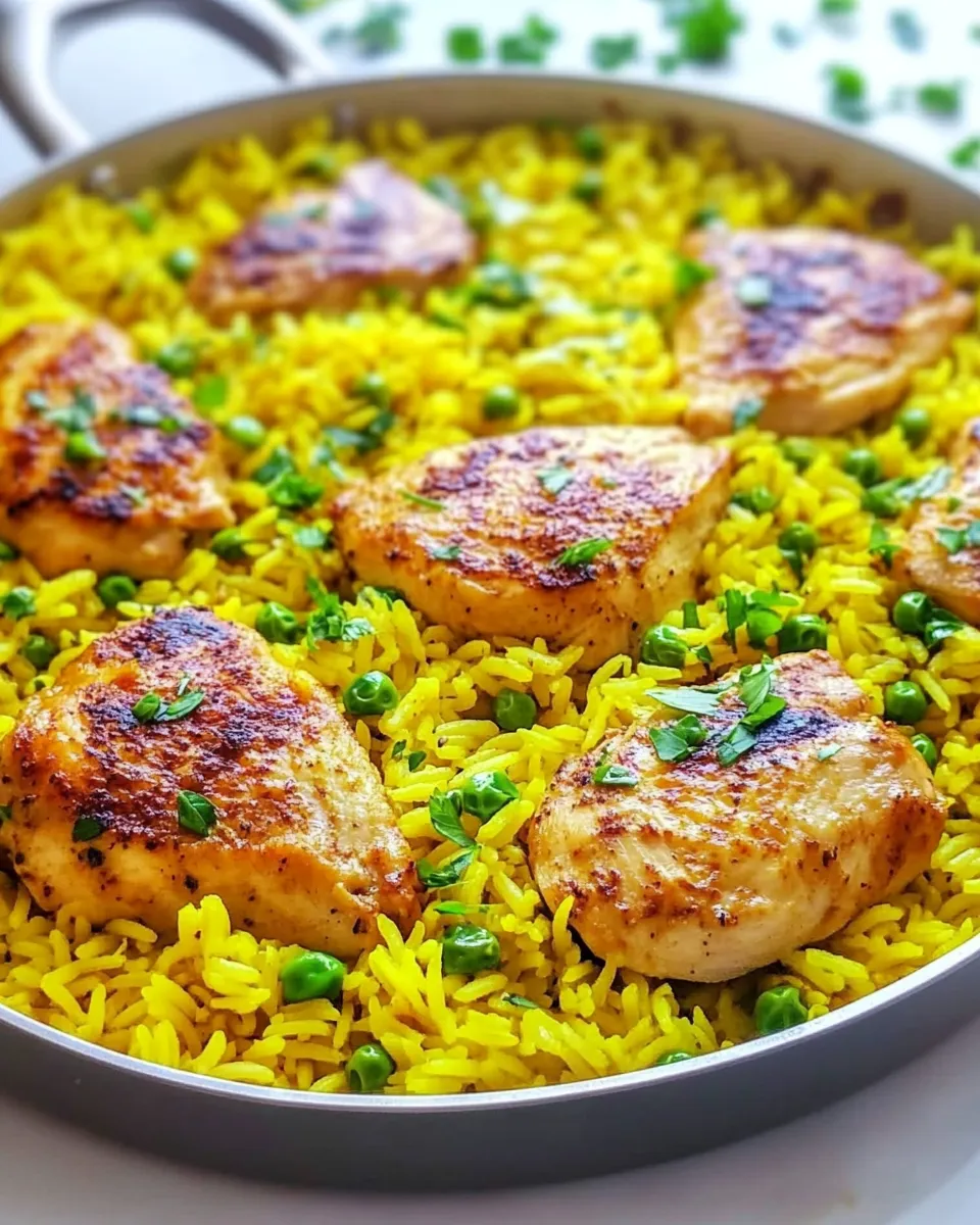 Homemade Chicken and Yellow Rice Skillet photo