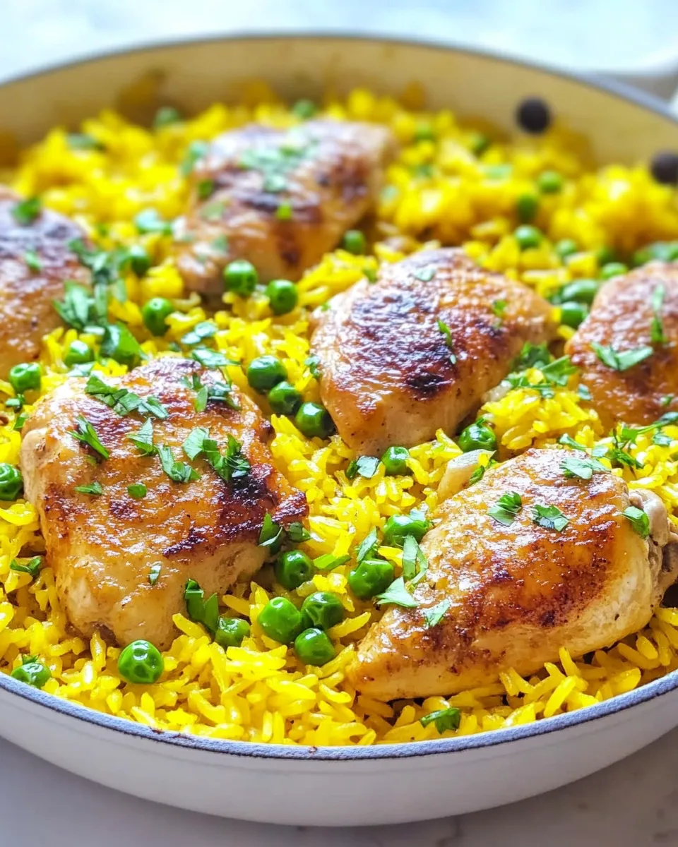 Classic Chicken and Yellow Rice Skillet image