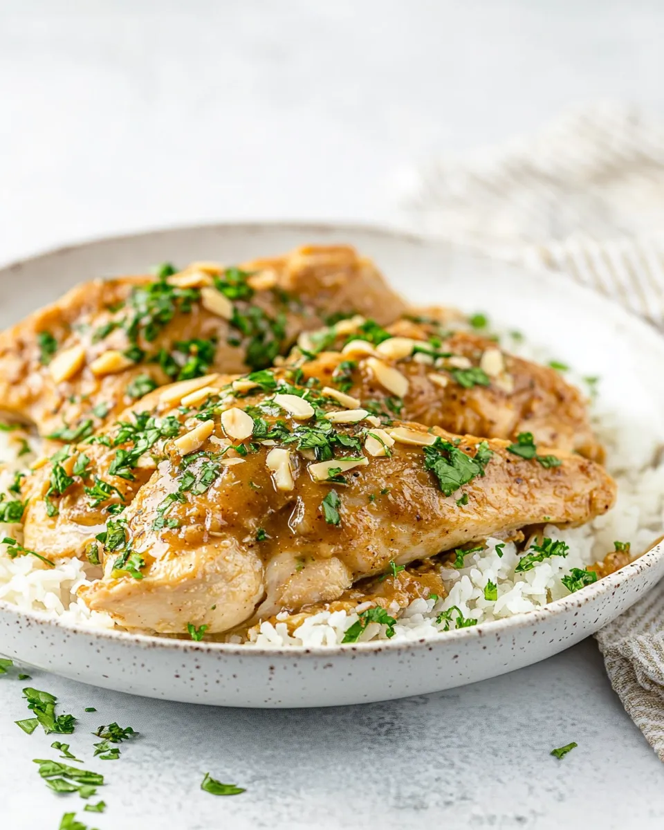 Delicious Chicken with Almond Butter shot