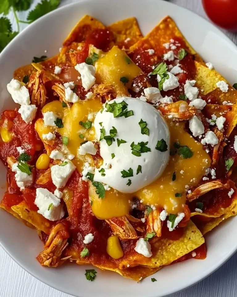 Homemade Chilaquiles with Chicken photo