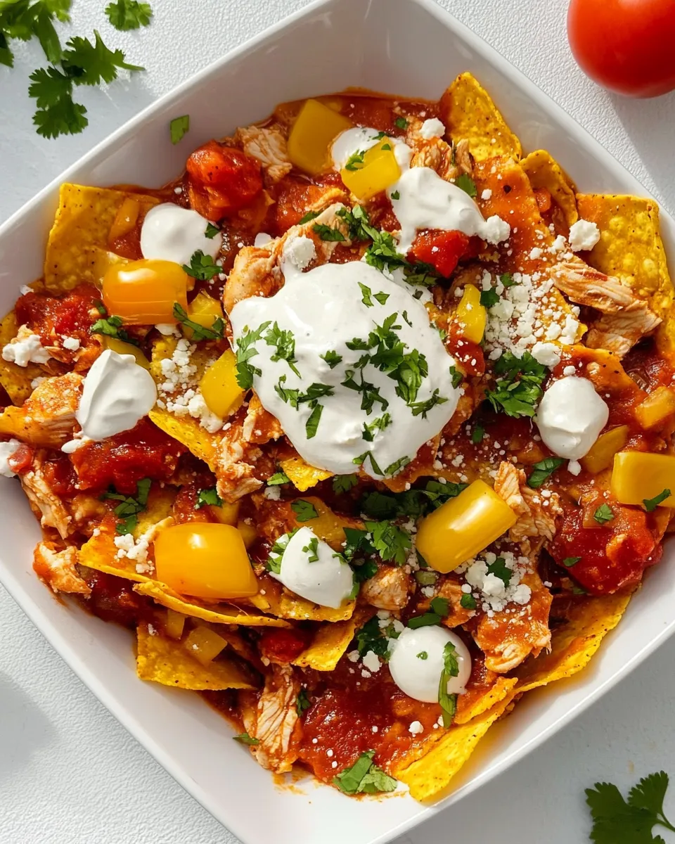 Easy Chilaquiles with Chicken recipe photo