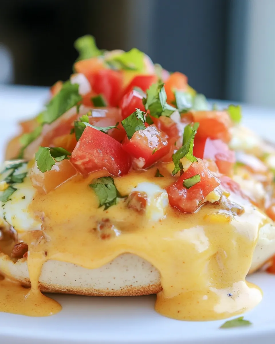 Classic Chile Con Queso Eggs Benedict image