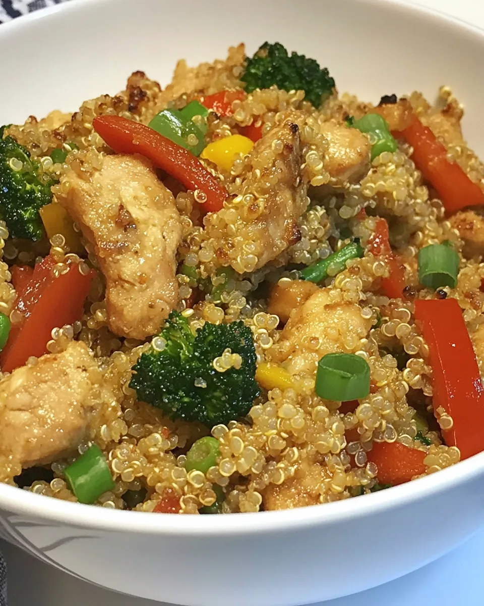 Easy Chinese Chicken Fried Quinoa recipe photo