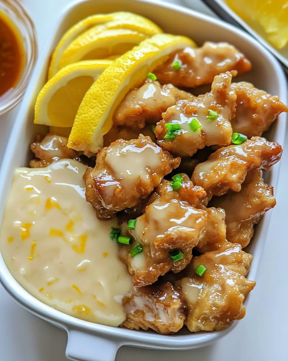 Homemade Chinese Lemon Chicken photo